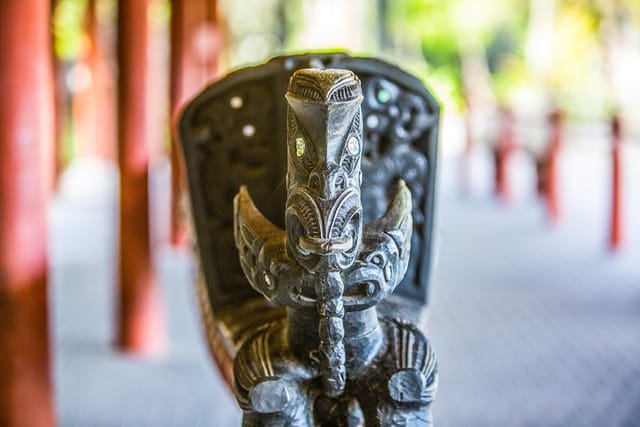 Maori carving of Tu, our god of war 